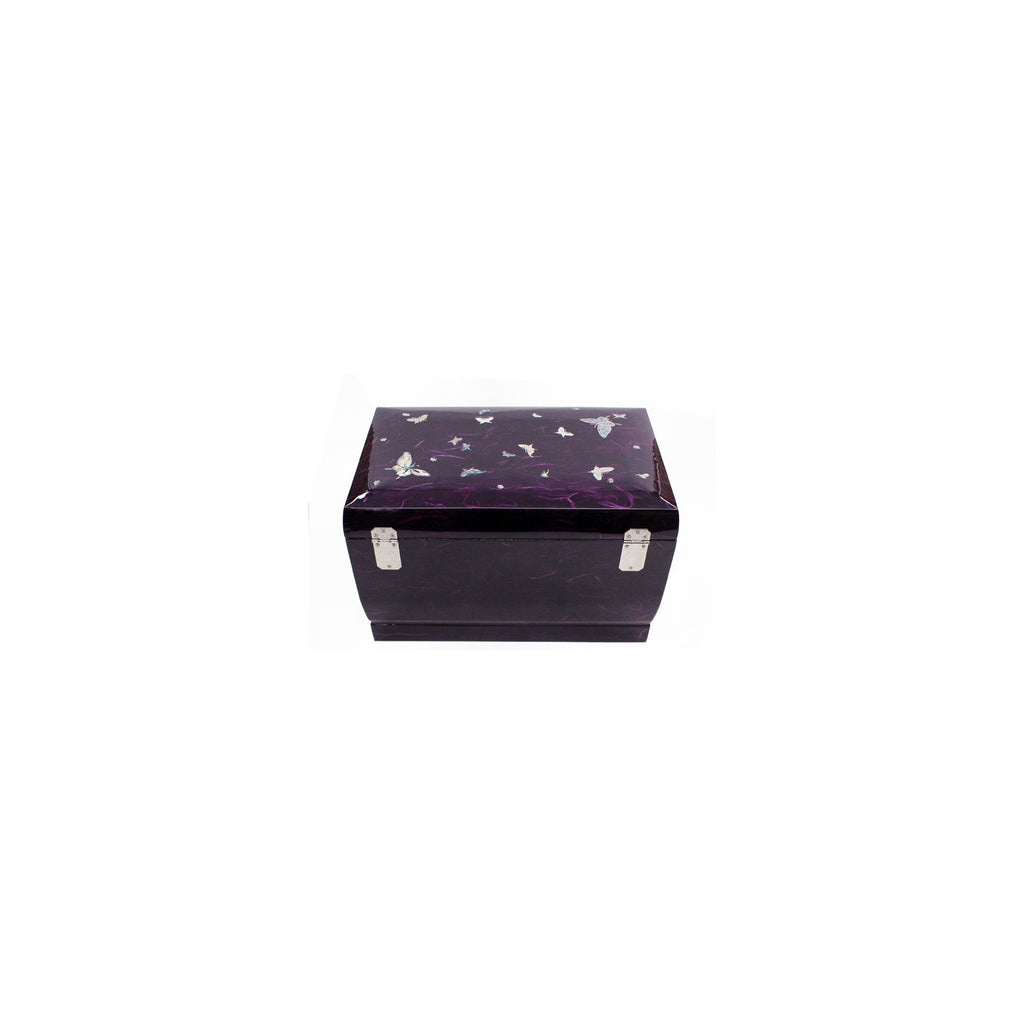 Hanji Mother of Pearl Butterfly Saju Wedding Box Najeon Jewelry Box (Purple)D Jewelry Box Yedan Wedding Gift Box – detail view 7 [KS-CUT:P0000THN:c274f2604730]