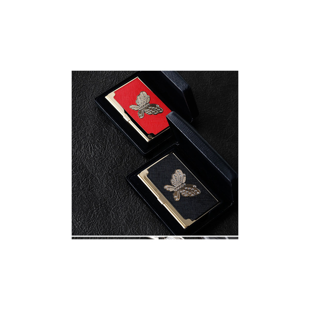 Masterpiece Gold Black Business Card Case (SM3) 20% Deluxe – detail view 7 [KS-CUT:P0000IIO:bc85193f547b]