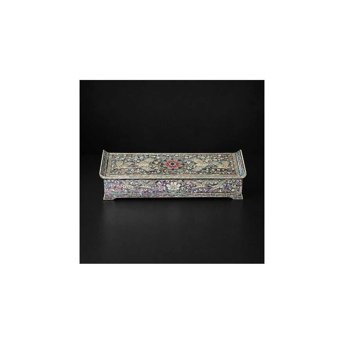 Premium Najeon Flower Arabesque Seonbi Scholar Scholar's Pen Case – detail view 7 [KS-CUT:P0000DNT:40a8fcaac236]