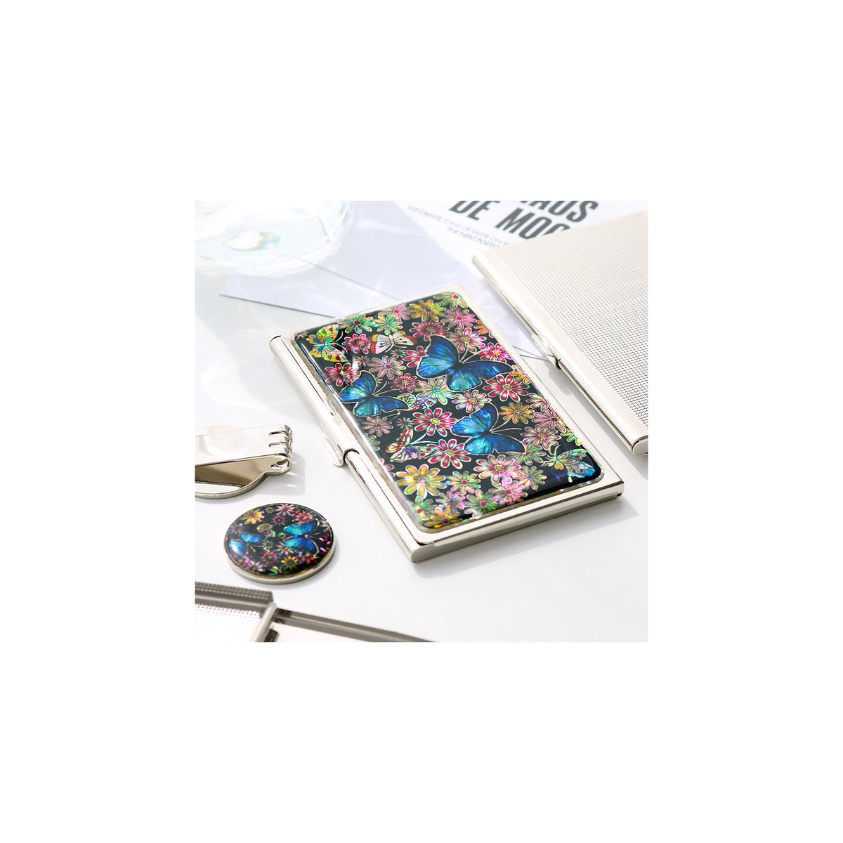 2-Piece Set: Business Card Case Golf Ball Marker K(Butterfly) – detail view 8 [KS-CUT:P0000PNG:1e4e21f1b93b]