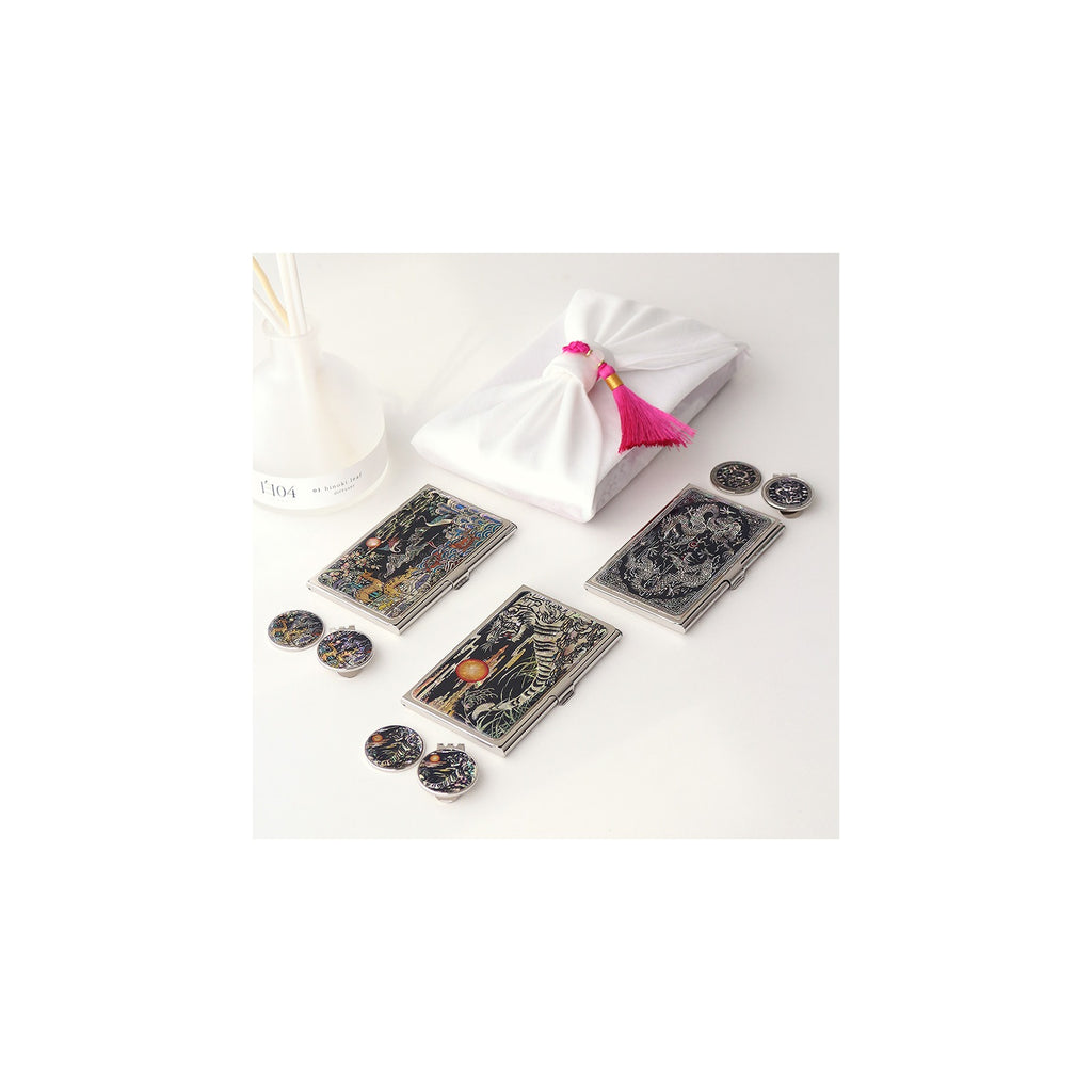2-Piece Set: Business Card Case Golf Ball Marker K(Traditional) – detail view 8 [KS-CUT:P0000PNF:2786bedd2a3b]