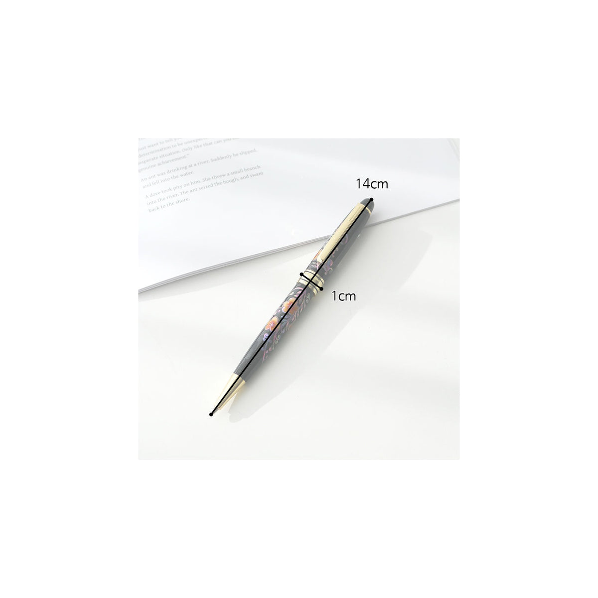 Premium Painted Flower Mother of Pearl Pen (Full) – detail view 8 [KS-CUT:P0000QLO:5fccfdc341cb]