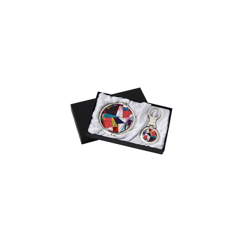 2-Piece Set: Najeon Hand Mirror Keyring M(Hangul Jogakbo Patchwork) – detail view 8 [KS-CUT:P0000HLN:e5a514eea786]