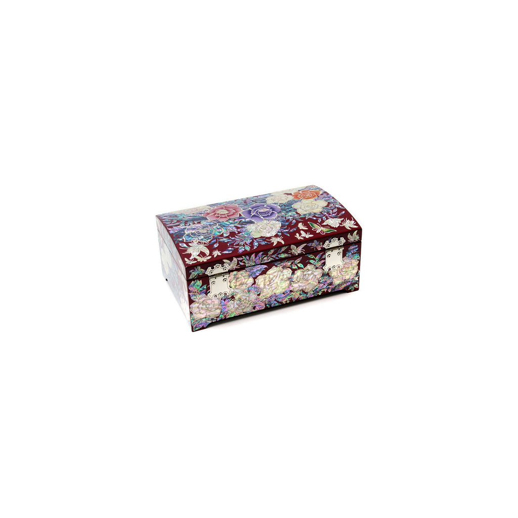 Masterpiece Najeonchilgi Rose Drawer Mother of Pearl Jewelry Box (Red) Jewelry Box, 21 cm (Master Artisan Kim Young-man) – detail view 8 [KS-CUT:P0000MXY:2f4adc48d31e]