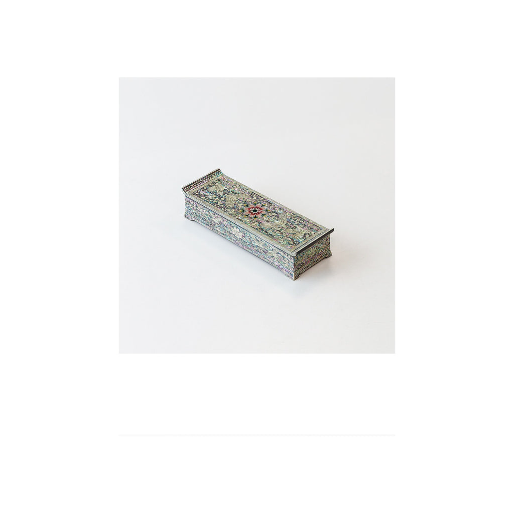 Premium Najeon Flower Arabesque Seonbi Scholar Scholar's Pen Case – detail view 8 [KS-CUT:P0000DNT:f5bcad501a71]