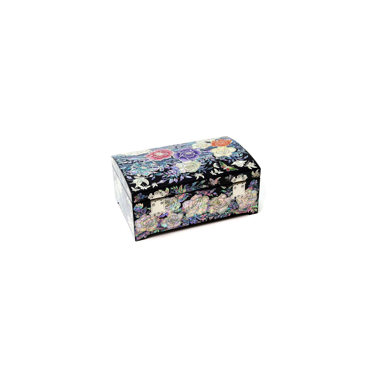 Masterpiece Najeonchilgi Rose Drawer Mother of Pearl Jewelry Box (Black) Jewelry Box, 21 cm (Master Artisan Kim Young-man) – detail view 8 [KS-CUT:P0000MXX:b52090371129]