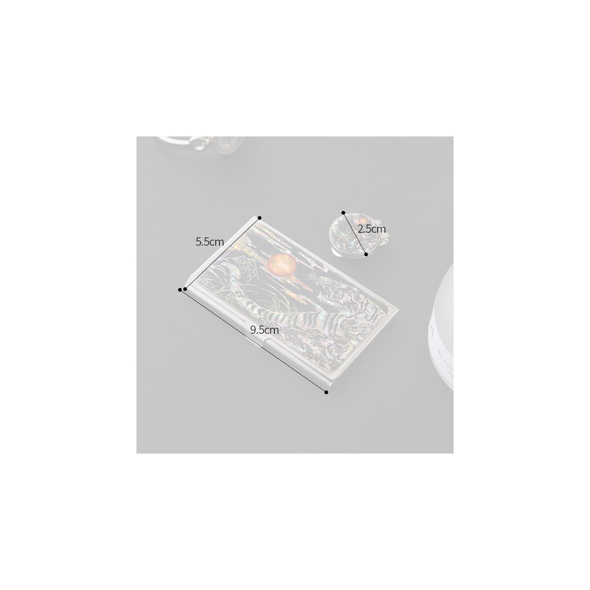 2-Piece Set: Business Card Case Golf Ball Marker K(Traditional) – detail view 9 [KS-CUT:P0000PNF:80daeee34f53]