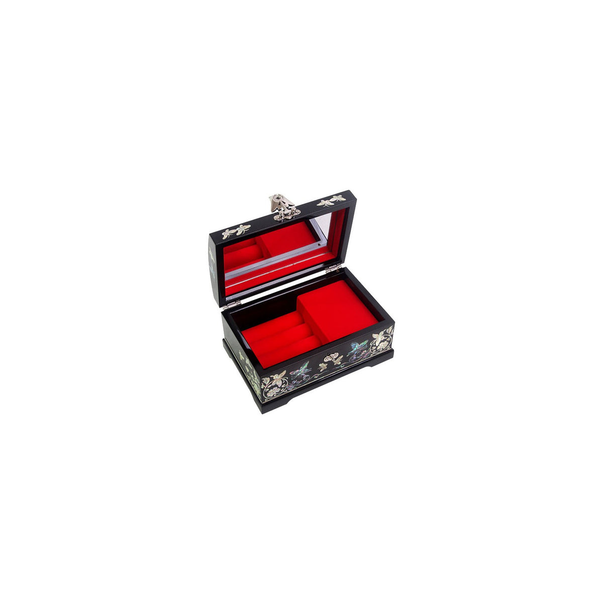 Najeonchilgi Arirang Music Box Flower & Butterfly Mother of Pearl Jewelry Box Jewelry Box, 16 cm – detail view 9 [KS-CUT:P0000HIK:5f32380e962a]