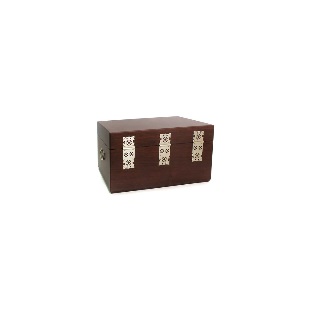 Premium Hand Embroidered Wedding Box Large (Hibiscus) Jewelry Box Yedan Wedding Gift Box (by Kim Young-ja) – detail view 9 [KS-CUT:P00000TD:8348f9691f04]