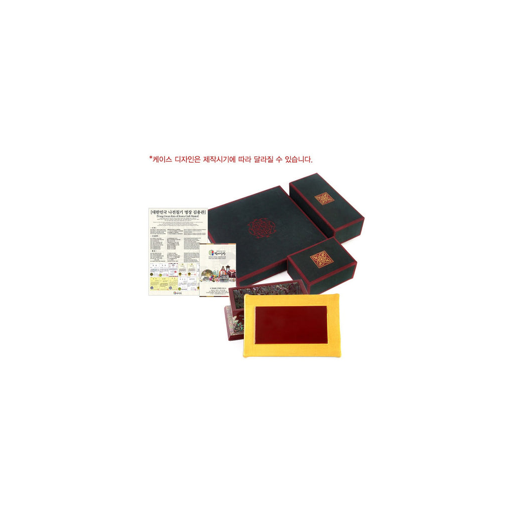 Masterpiece Najeon Gold Trimmed Peony Roof Tile Business Card Case Red (Master Artisan Kim Yong-gwan) – detail view 9 [KS-CUT:P0000GTE:c54dcece4c5b]