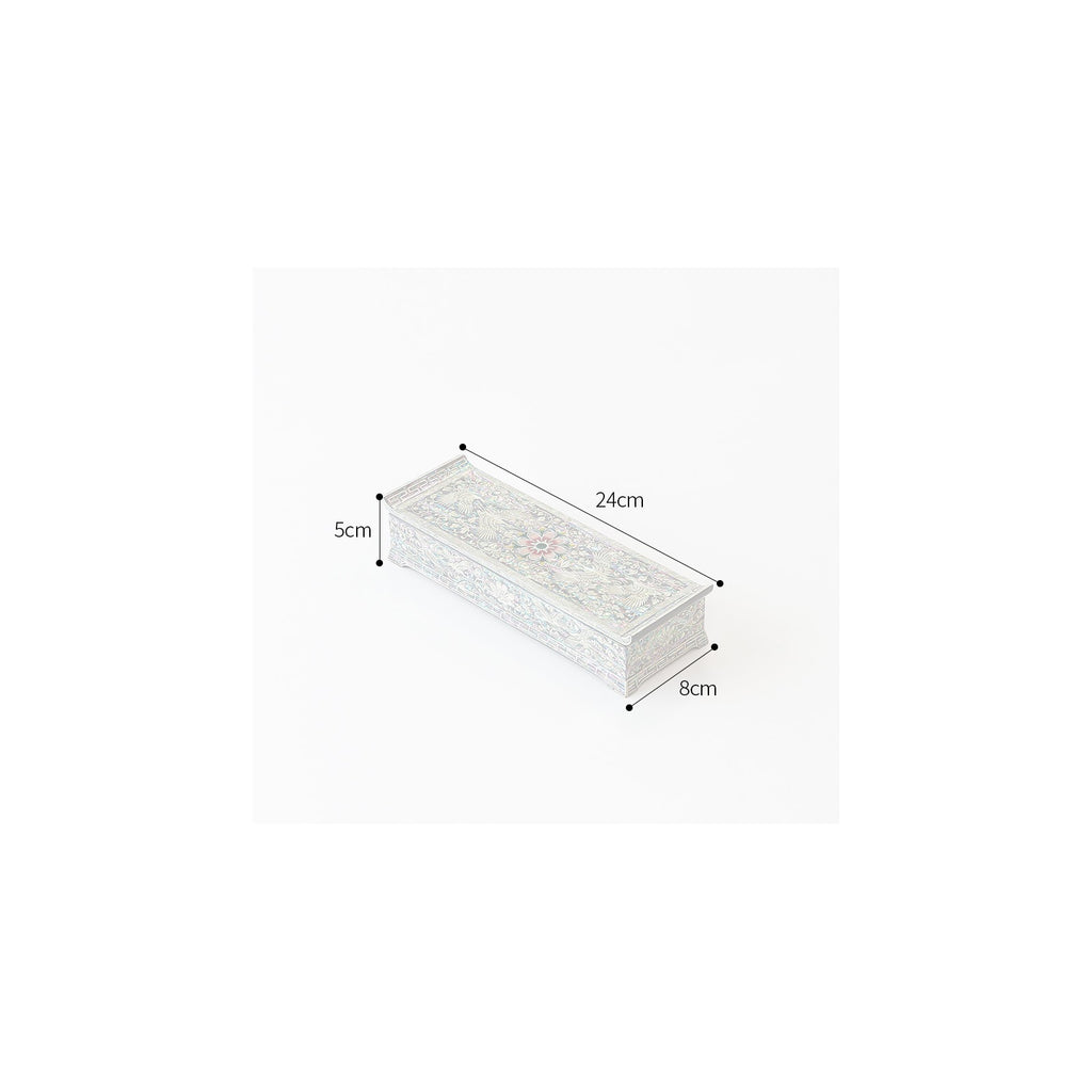 Premium Najeon Flower Arabesque Seonbi Scholar Scholar's Pen Case – detail view 9 [KS-CUT:P0000DNT:2a0736e9ace1]