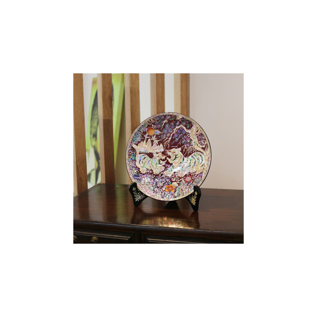 Masterpiece Najeon Tiger Mini Tray (Master Artisan Kim Young-man) – detail view 10 [KS-CUT:P0000RNC:59a5c56da38c]
