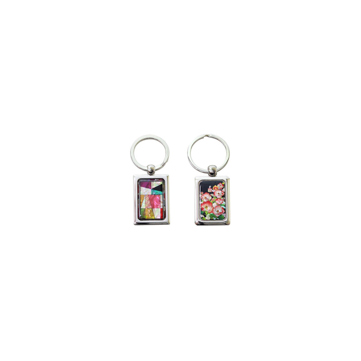 Najeon Square Keyring (Flower Jogakbo Patchwork Pine & Crane Four Gentlemen Hangul) – detail view 10 [KS-CUT:P0000GWE:8e252fe94e0c]