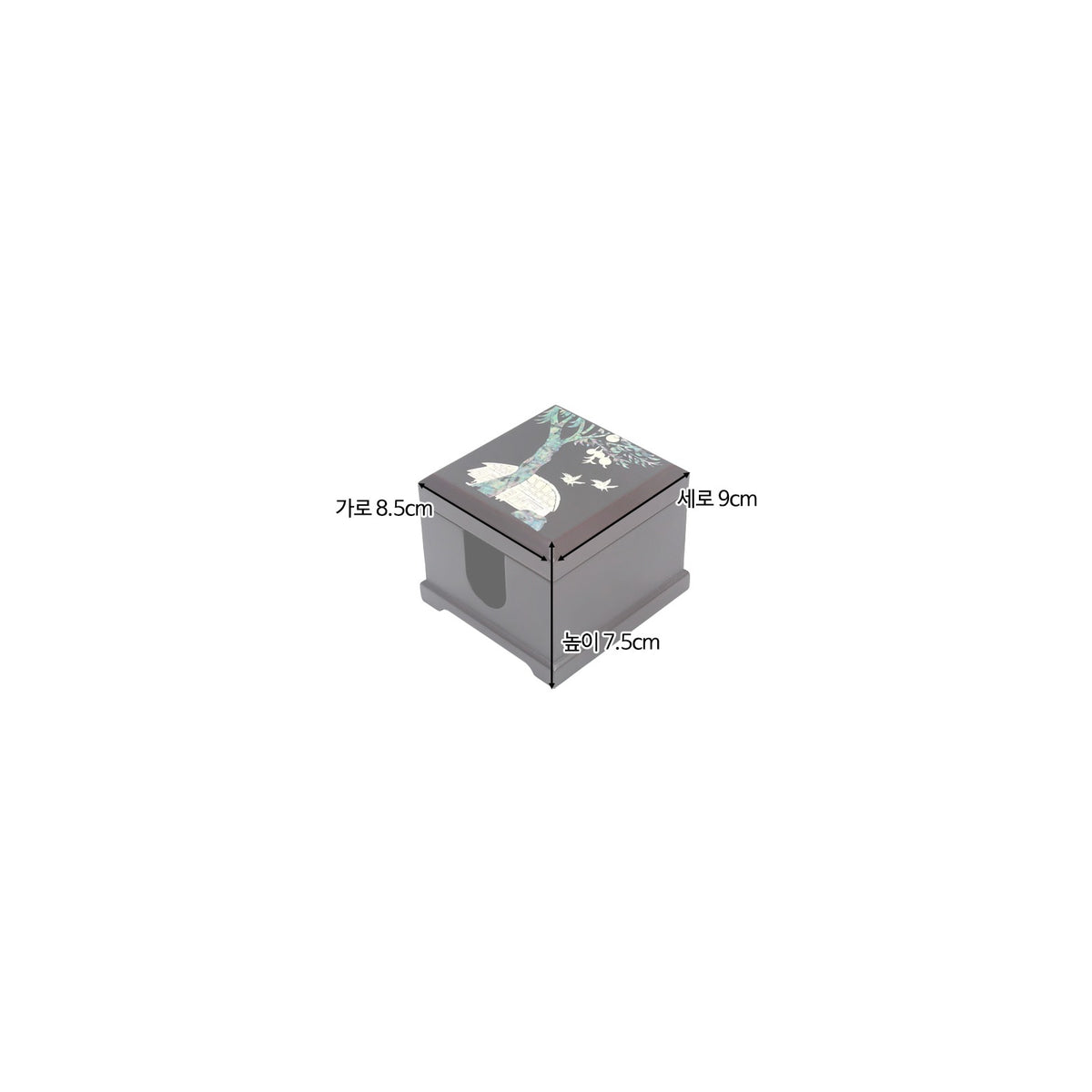 Najeon Mini Vanity Mirror Box (Pine & Crane) – detail view 10 [KS-CUT:P0000MPL:0ddeb958a859]