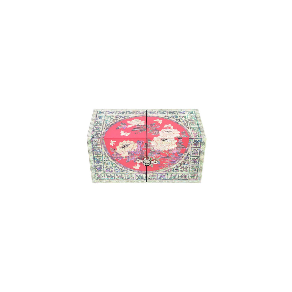 Masterpiece Najeonchilgi Double Lidded Large Peony of Wealth Secret Mother of Pearl Jewelry Box Jewelry Box (Master Artisan Park Jin-seop) – detail view 10 [KS-CUT:P0000HJJ:da3322c840a3]