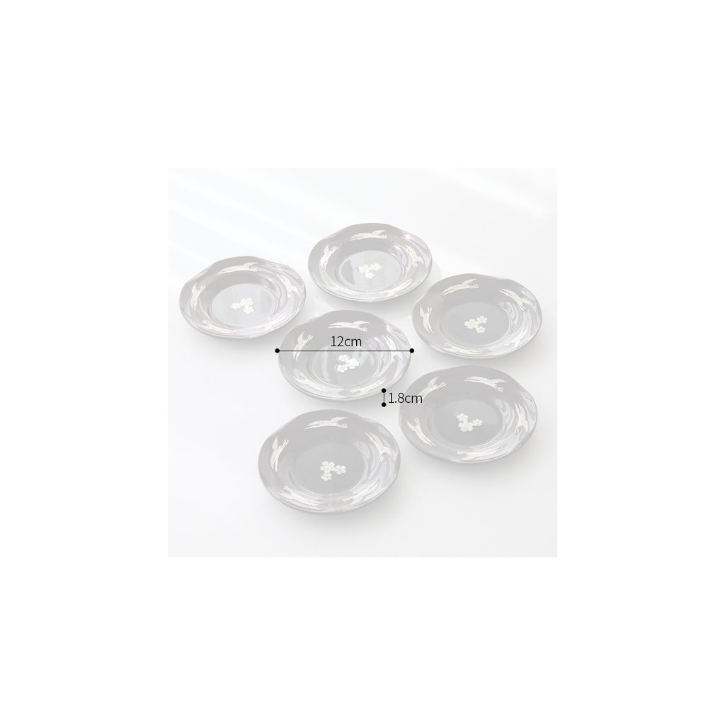 6-Piece Set: Najeonchilgi 5 Crane Tea Coaster Set Mother of Pearl Coaster Traditional Coaster (Master Artisan Lee Won-geun) – detail view 10 [KS-CUT:P0000IBW:fb43dc7723a0]