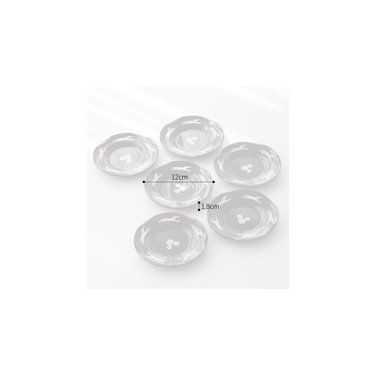 6-Piece Set: Najeonchilgi 5 Crane Tea Coaster Set Mother of Pearl Coaster Traditional Coaster (Master Artisan Lee Won-geun) – detail view 10 [KS-CUT:P0000IBW:fb43dc7723a0]
