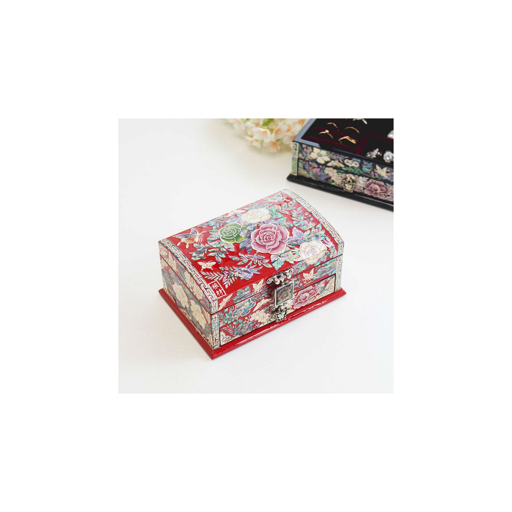 Masterpiece Najeonchilgi Rose 1 Tier Drawer Mother of Pearl Jewelry Box Jewelry Box, 15 cm (Master Artisan Kim Young-man) – detail view 10 [KS-CUT:P0000OQP:c8309816451e]